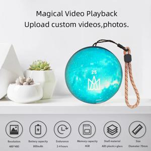 7cm 3D 크리스탈 공 DIY 비디오 재생 디스플레이 전자 공, 디스플레이, 가족 및 친구 선물, 졸업 선물에 적합