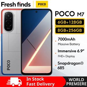 【월드 프리미어】POCO M7 글로벌 버전 스마트폰 Snapdragon 685 7000mAh 50MP 카메라 몰입형 6.9인치 FHD+ 디스플레이 33W 충전