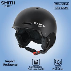 SMITH DRIFT 스키 헬멧 경량 충격 방지 겨울 스노우 보드 스노 모빌 스케이트 남성 여성 십대 어린이 성인 야외 스포츠