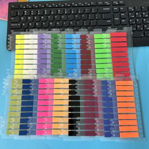200-3200PCS 투명 스티커 메모 사무실 학교 도서 주석 색인 탭 편지지에 대 한 자기 접착 다채로운 메모 패드