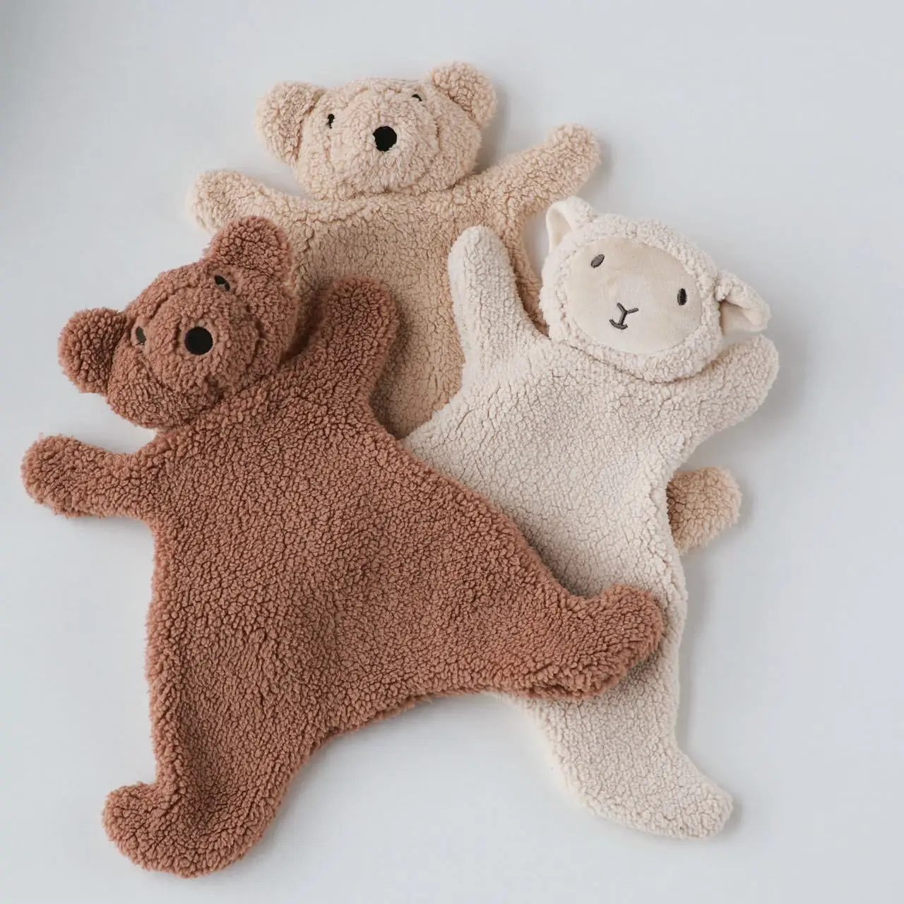 신생아 액세서리 사진 소품을위한 아기 진정 인형 귀여운 곰 아기 잠자는 인형 베이비 케어 부드러운 봉제 인형