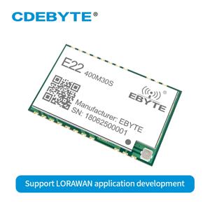 E22-400M30S LoRa SX1268 433MHz RF 모듈 SMD 스탬프 구멍 1W 고정밀 TCXO 무선 데이터 송신기 및 수신기