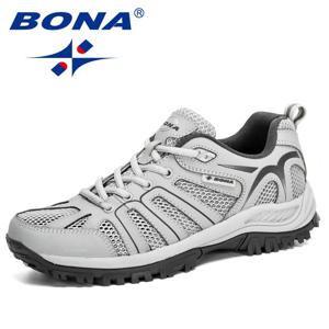 BONA 남성용 메쉬 러닝화, 트렌디 스니커즈, 미끄럼 방지 내마모성, 야외 워킹, 편안한 스포츠 신발, 신상