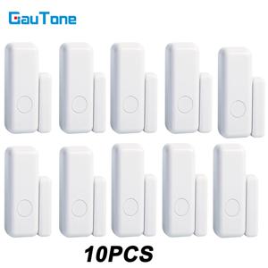 GauTone 도어 센서 433MHz 무선 홈 경보 시스템 앱 알림 경고 창 센서 감지기