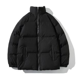 streetwear 특대 스탠드 칼라 따뜻한 여성 겨울 자켓 솔리드 컬러 파카 여성을위한 패션 캐주얼 겨울 코트