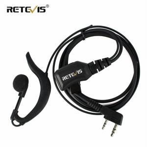 G 유형 조정 가능한 볼륨 이어폰 PU 와이어 Quansheng UV K5 Retevis RT5R 라디오 용 Kenwood BaoFeng UV-5R 용 2Pin PTT 헤드폰