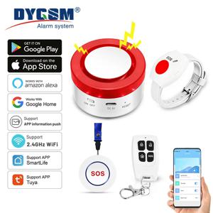 노인 노인 긴급 추락 경보 장치를위한 WiFi 공황 버튼 SOS 생명 경보 간병인 투야 스마트 APP 알림