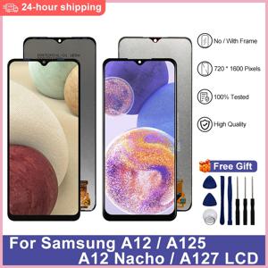 삼성 갤럭시 A12 LCD 디스플레이 A125 SM-A125M SM-A125U 터치 스크린 디지타이저 SM-A125N LCD 교체 부품, 6.5 인치 IPS 선택