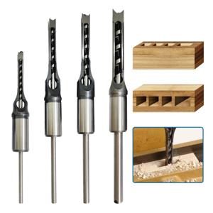 1pc 6.35mm 영국 시스템 목공 사각 구멍 드릴 DIY 목공 사각 구멍 장부 기계 드릴 비트 전동 공구 액세서리