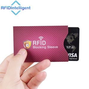 5Pcs 안티 Degaussing 방패 카드 슬리브 안티 RFID 차단 리더 잠금 카드 홀더 안티 자기 알루미늄 호일 Id 은행 카드 케이스