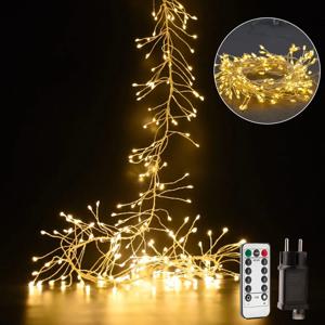 18M 500LED 클러스터 스트링 요정 조명 방수 야외 정원 크리스마스 장식 휴일 조명