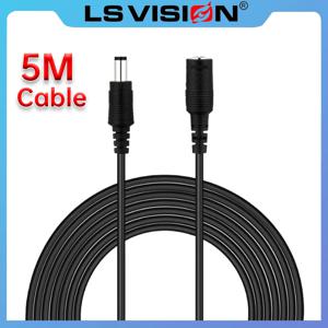 5M/16.5FT DC12V 전원 케이블 연장 코드 CCTV Wifi 감시 카메라 전원 코드에 대 한 여성 플러그에 2.1*5.5mm 커넥터 남성