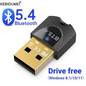 USB 블루투스 5.4 5.3 어댑터, PC 무선 마우스 키보드 음악 오디오 리시버 송신기용 무선 동글 어댑터