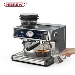 HiBREW 듀얼 보일러 시스템 바리스타 프로 20Bar 콩-에스프레소 카페테라 커피 머신, 카페 호텔 레스토랑 H7A 풀 키트 포함