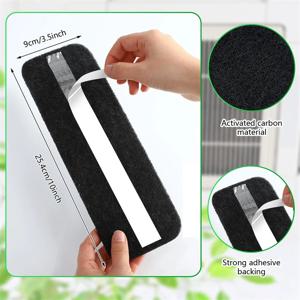 20 Pcs 천장 팬 블레이드 필터 천장 팬 공기 필터 팬 공기 청정기 패드 코코넛 탄소 천장 팬 공기 필터 G