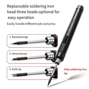 3Pc C210 납땜 인두 팁 USB 납땜 인두 팁 5V 배터리 납땜 인두 팁 납땜 재 작업 액세서리, B ZJY