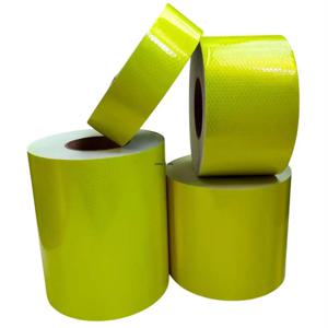 5cm/10cm/15cm/20cm*5M 형광 노란색 반사 접착 시트 방수 반사판 테이프 경고 안전 스티커 자동차