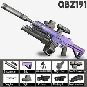 M416 전기 젤 블래스터 EBB 소총, 야외 팀 CS 게임용 젤 볼 블래스터 건, 성인 청소년을 위한 부모-자식 장난감(선물)