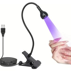 UV 네일 드라이어 라이트 UV 네일 램프 395nm 파장 클립형 데스크 미니 USB 젤 네일 도구 매니큐어 드라이어 UV 경화 라이트