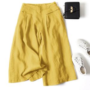 플러스 사이즈 여성용 단색 밴딩 레깅스 캐주얼 루즈핏 바지 폴리에스터 XL-5XL 편안한 착용감 2025