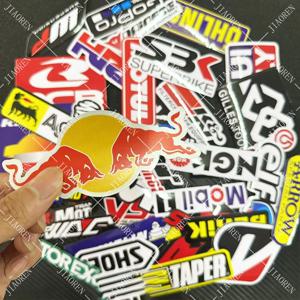혼다 스즈키 가와사키 야마하 Bmw Ktm에 대한 40pcs 레드 불 스티커 오토바이 자동차 방수 데칼 # 1