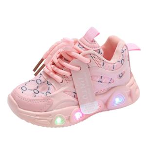 LED 아기 빛나는 신발 여자를위한 LED 조명 신발 유아 운동화 여자 어린이 어린이 아기 캐주얼 운동화 소년 아이를위한