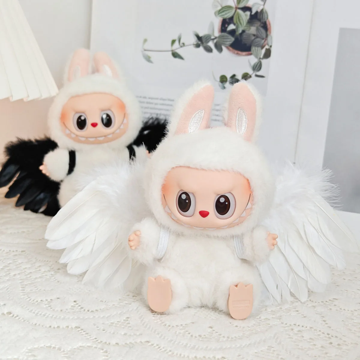 Labubu V1 V2 인형 날개 액세서리 깃털 선물 DIY 미니 깃털 천사 날개 신생아 소품