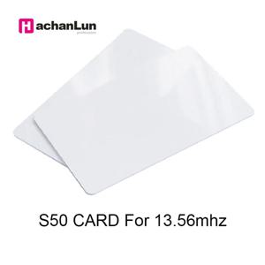 13.56Mhz 카드 MF S50 IC 스마트 RFID 카드 태그, 출입 통제 시간 출석 시스템용 얇은 0.8mm, ISO14443A 근접, 5 개, 10 개