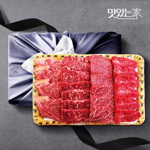 [힘찬한우] 등바구니4호 선물세트 4.8kg 등심,채끝,안심,갈비살,치마살,부채살 /1++등급