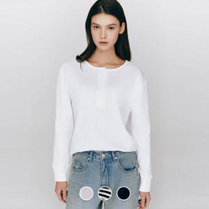 325507 여 헨리넥 긴팔티 (솔리드, 스트라이프)