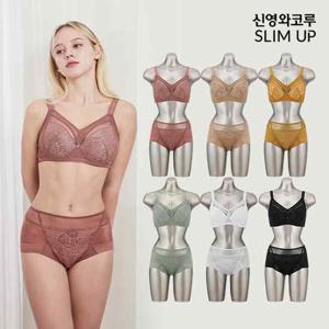 [신영와코루] 슬림업 퍼펙트커버 브라팬티 12종_C46