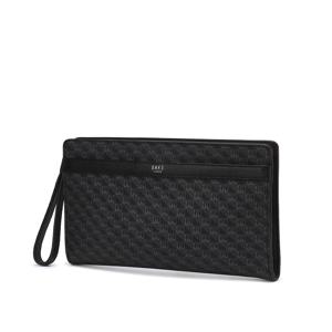 블랙 DD 패턴 PVC 클러치 [LOUIS GRID] DBBA5F034