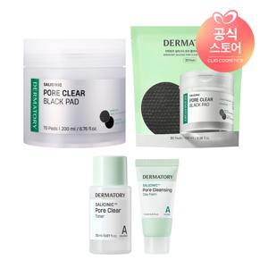 [9월한정SALE/정상가 37,000원]살리시닉 포어 클리어 블랙 패드 70매+리필 30매 [사은]살리시닉토너20ml+살리시닉클레이폼30ml