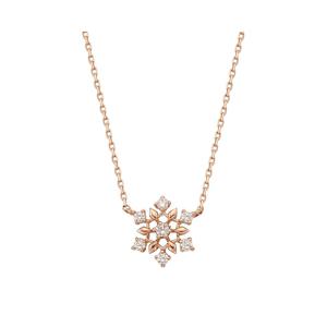 [GB] 눈꽃 스노우 큐빅 18k GOLD 목걸이 LNN18181G