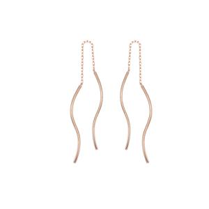 [GB] 양면 웨이브 스틱 드롭 14K GOLD 귀걸이 LPSH3007G