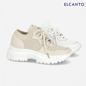 여성 니트 믹스 청키 스니커즈 5cm LCWS15U526