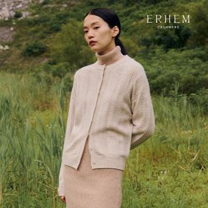 [25 NEW] 에르헴 25FW 캐시미어 블렌드 글리터 크로셰 니트자켓