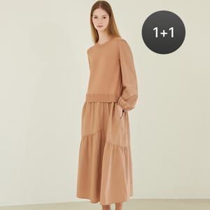 [최초가 149000원] [1+1] 니트 블록 원피스