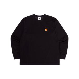 에센셜 아스킨 레귤러핏 긴팔 티셔츠 BLACK