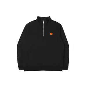 에센셜 에버라이트 반집업 맨투맨 BLACK