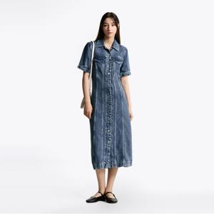 타미힐피거 라나 데님 셔츠 원피스 (T22F6TDR040WT11A5)