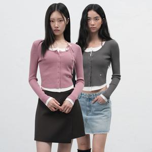 스트랩 레이어드가디건 [3COL] / WBE1L04506
