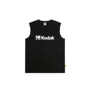 나시티 JQS K4223ESL51BLK 워딩 로고 세미오버핏 슬리브리스 BLACK