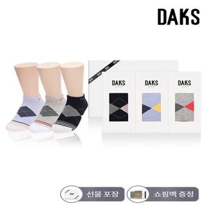 양말 숙녀 스니커즈 아가일링글 3족세트 25431