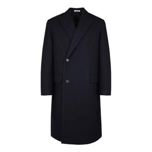울 멜튼 체스터필드 코트 다크 네이비 A24AC01SB