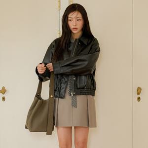 [정상가 249000]페이크 레더 블루종 자켓 OL5AJ8080