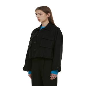 [최초가 199,000원]포켓 트위드 자켓_블랙
