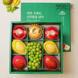 [보자기동봉] 정성 사과배&망고&샤인 혼합 9구 外 선물세트
