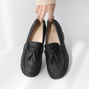 [브리치]  /  지쎄수제화 천연양가죽 디키 태슬 로퍼 4cm