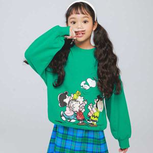 P.헹가래 스누피 맨투맨 티 JVSTO11